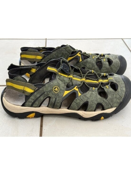 Atika Outdoor Sandals Size 11 Gray Yellow AT-M104-MU Hiking Water Sport Shoes main image 5